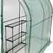 Co-z Lean To Greenhouse Walk In, Portable Mini Green House With Pe Cover, Waterproof Hot House Uv Protected Green House,3.3 X 6.6 X 7.0 Feet