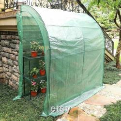 CO-Z Lean to Greenhouse Walk in, Portable Mini Green House with PE Cover, Waterproof Hot House UV Protected Green House,3.3 x 6.6 x 7.0 Feet