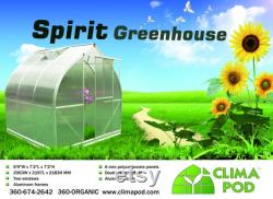 ClimaPod Spirit 7x12, Greenhouse series with 6 mm polycarbonate