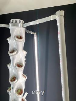 Commercial Hydroponic Vertical Tower Growing System (for 45 plants, choice of 2 colours and optional lights)