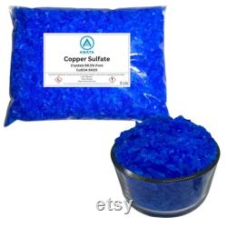 Copper Sulfate Pentahydrate Crystals 99.5 pure 5lb Bag