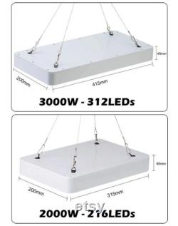 Custom LED Grow Light 2000W 3000W Waterproof Phyto lamp Full Spectrum 2 Mode Switch Veg Bloom Indoor Plant Growth Lamp