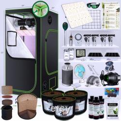 DELUXE Soil Kit with 3 PreMix Pots (Yield 1-3 plants LED 600 Watts) The Bud Grower