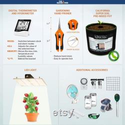 DELUXE Soil Kit with 3 PreMix Pots (Yield 1-3 plants LED 600 Watts) The Bud Grower