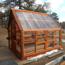 DIY 8 x 10 Greenhouse Build. Included are Both METRIC and IMPERIAL Measurements