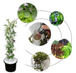 DIY Hydroponic System Vertical Garden Petal Tower 48 Holes Hydroponic Growing System Home Gardening
