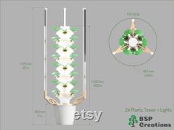 DIY Hydroponic Tower Parts Kit