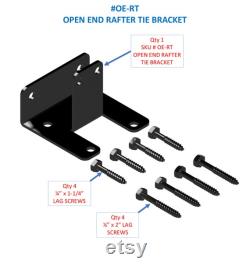 Diy Iron Open End Rafter Tie Bracket Rafter Bracket Joist Bracket Universal rafter bracket