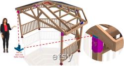 Diy Iron Open End Rafter Tie Bracket Rafter Bracket Joist Bracket Universal rafter bracket