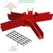 Diy Partial Octagon Spider Bracket Linear Octagon Gazebo Pavillion Patio Covering Poolside Hottub Grill Bar Park Venue