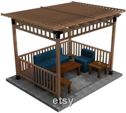 Diy Rectangle Pergola Diy Pergola Diy Pergola Plans Diy Pergola Ideas Diy Gazebo Diy Gazebo Ideas Diy Gazebo Plans Diy Grill Gazebo