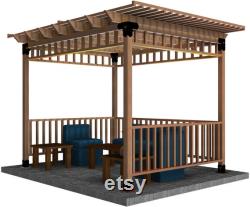 Diy Rectangle Pergola Diy Pergola Diy Pergola Plans Diy Pergola Ideas Diy Gazebo Diy Gazebo Ideas Diy Gazebo Plans Diy Grill Gazebo