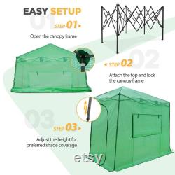 EAGLE PEAK 10x5 Portable Lean to Walk-in Greenhouse