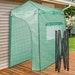 Eagle Peak 2.7m X1.6m Portable Walk-in Greenhouse Instant Pop-up Indoor Outdoor With Roll-up Zipper Entry Doors And Side Windows