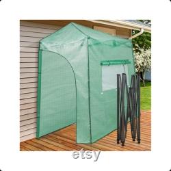 EAGLE PEAK 2.7m x1.6m Portable Walk-in Greenhouse Instant Pop-up Indoor Outdoor with Roll-Up Zipper Entry Doors and Side Windows