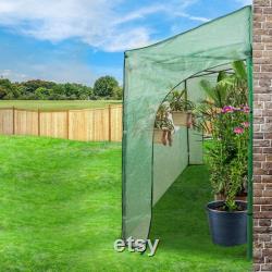 EAGLE PEAK 2.7m x1.6m Portable Walk-in Greenhouse Instant Pop-up Indoor Outdoor with Roll-Up Zipper Entry Doors and Side Windows