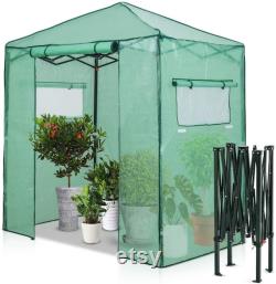 EAGLE PEAK 6 'x 4' Portable Walk-in Greenhouse Instant Pop-up Fast Setup Indoor Outdoor Plant Gardening Green House Canopy