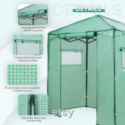 EAGLE PEAK 6 'x 4' Portable Walk-in Greenhouse Instant Pop-up Fast Setup Indoor Outdoor Plant Gardening Green House Canopy