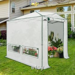 EAGLE PEAK 8x6 Portable Walk-in Pop-up Woven PE Greenhouse