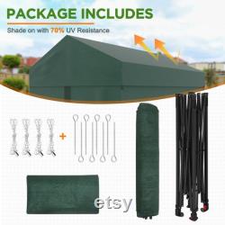 EAGLE PEAK 8x6 Walk-in Shade Cloth Cover Pop up Greenhouse