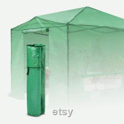 EAGLE PEAK Replacement Cover for 12'x8' Portable Walk-in Greenhouse,Roll-Up Zipper Entry Doors and Large Roll-Up Windows(Frame Not Included)