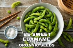 Edamame, Be Sweet (Soybean) Seeds, 50 Count Organic Be Sweet (Soybean) Edamame Seeds, Heirloom Vegetable, Open Pollinated Non-GMO