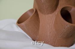 Elegant Wood-Look Corner Hydroponic Tower Garden Indoor Vertical Planter for Fresh Herbs and Vegetables