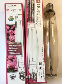 Eye Hortilux 1000 Watt Enhanced Spectrum Super HPS Grow Lamp Set of 2 NEW