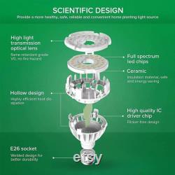 FULL SPECTRUM Growlight Includes Stand Clip Sansi 10W Full-Spectrum LED Grow Light,With Electrical Socket and Clamp Attach to Container