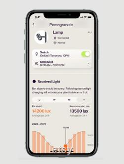 FYTO White Smart Grow Lamp, Plant Grow Light for Indoor Plants, Free Vertical Standing Grow Light, Full Spectrum Wide Illumination Area