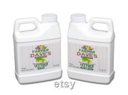 Farmer Dave's Lettuce and Leafy Greens Nutrients Fertilizer for Hydroponics and Soil Gardens