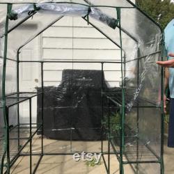 Freestanding 4.5'x 4.5' Hobby Greenhouse, garden, agriculture, horticulture, organic, grow, flowers, produce, vegetables, food, tomato
