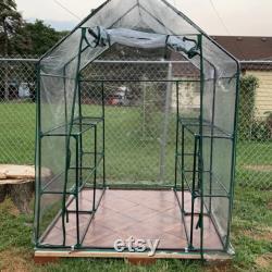 Freestanding 4.5'x 4.5' Hobby Greenhouse, garden, agriculture, horticulture, organic, grow, flowers, produce, vegetables, food, tomato