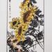 Freihand-sonnenblumen-dekorationsmalerei, Handgemalte Pinselmalerei
