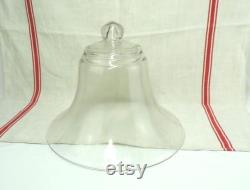 French Antique Hand Blown Glass Dome Garden Globe Cloche de Maraîcher Cloche a Melon Antique Plant Bell