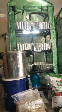 Fully Auto Fruiting Chamber GrowKit with Premeasured Spawn Sub Pressure Cooker Grow Guide 4-6 lb Yield Etc, Etc, Etc Read Description