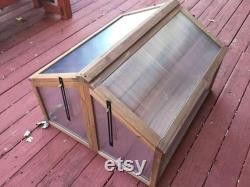 Garden Grow Polycarbonate Wooden Cold Frame Greenhouse Outdoor Planting Shelter