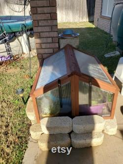 Garden Grow Polycarbonate Wooden Cold Frame Greenhouse Outdoor Planting Shelter