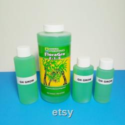 General Hydroponics Flora Series Trio Grow Micro Bloom Nutrients 3-Pack bundle Choice of 2oz, 3oz or 4oz bottles