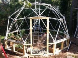Geodesic Dome Hubs Only Kit for Building a 2v Standard Geodesic Dome 11 to 20 wide, using 1 PVC pipe.