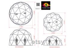 Geodesic Hammock Dome 2V, 17ft Dia, MFG by Thunder Domes