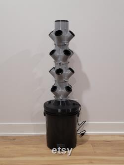 Gray 16 Plant Aeroponic Tower