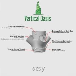 Gray 16 Plant Aeroponic Tower