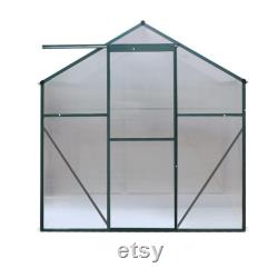 Greenhouse Aluminium Green House Garden Shed Polycarbonate 1.9x1.9M