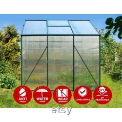 Greenhouse Aluminium Green House Garden Shed Polycarbonate 1.9x1.9M