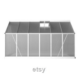 Greenhouse Aluminium Green House Garden Shed Polycarbonate 3.6x2.5M