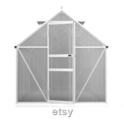 Greenhouse Aluminium Green House Polycarbonate Garden Shed 2.4x1.9M