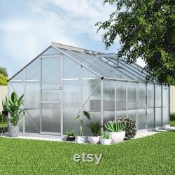 Greenhouse Aluminium Green House Polycarbonate Garden Shed 4.2x2.5M