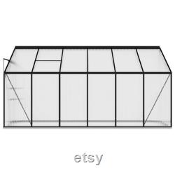 Greenhouse Anthracite Aluminum Full Kit 274.3 ft, 50.3 x 144.8 x 51.5 78.3