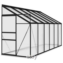 Greenhouse Anthracite Aluminum Full Kit 274.3 ft, 50.3 x 144.8 x 51.5 78.3